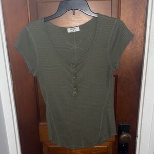 Olive Green Women's Top